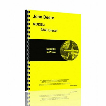 AFTERMARKET Fits John Deere 2840 Tractor Service Manual RAP82221